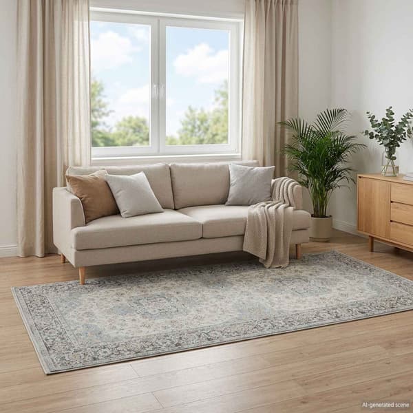 Matta ORIZ Gräddvit 80 x 200 cm 100% Polyester