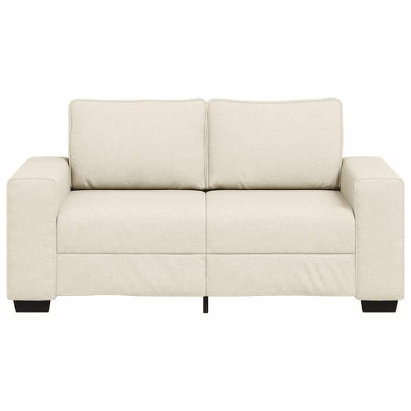 2-sits soffa Beige 160 cm Linnenblandad tyg