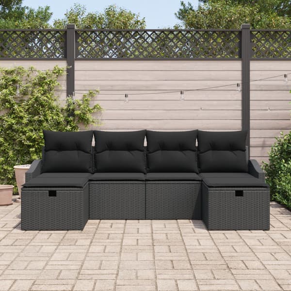Soffset med kudde 6 pcs konstrotting
