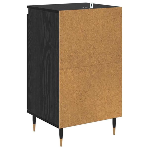 Sideboard 2 pcs Svart Ek 40 x 35 x 70 cm