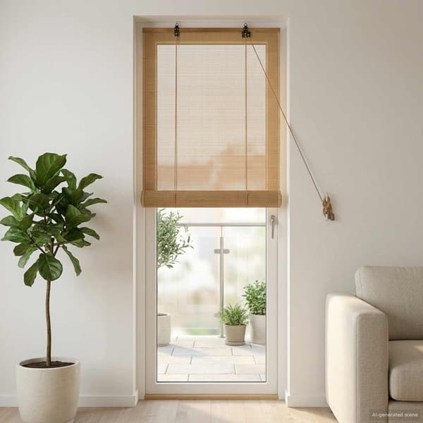 Rullgardin Brun 40 x 220 cm Bambu