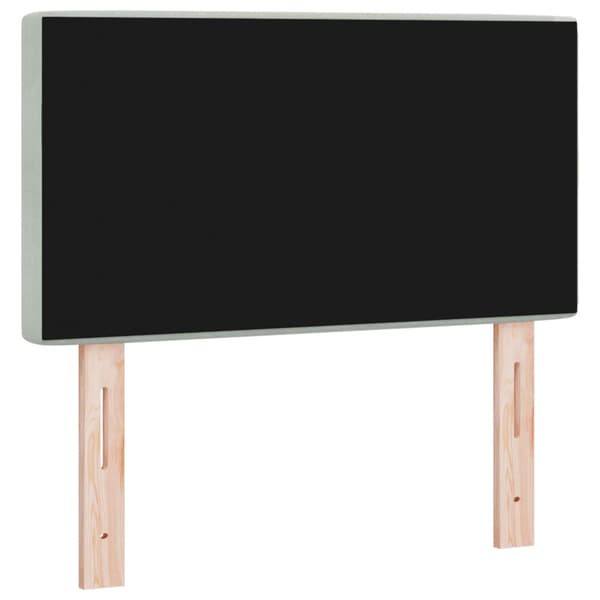 Huvudgavel Ljusgrå 80 cm Sammet