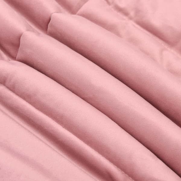 Vinter Täcke Quiltad Rosa 200 x 220 cm Mikrofiber