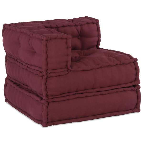 Modulär soffa rödbrun 70x70x54 tyg