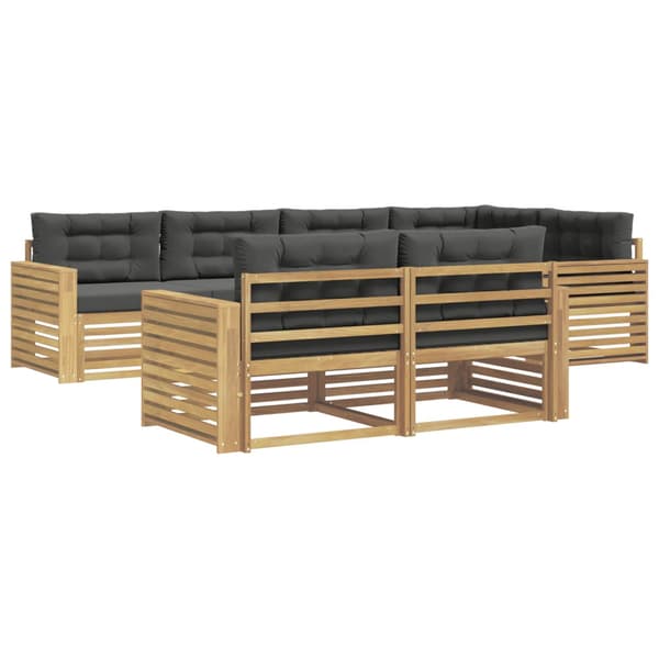 Utomhussoffset 7 pcs Vit och antracit 331 x 172,5 x 73 cm