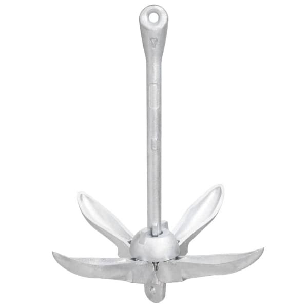 Hopfällbart ankare silver 3,2 kg smidbart järn