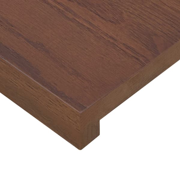 Trappsteg 2 st 70 x 30 x 2 cm Mörkbrun Massivt Ekträ