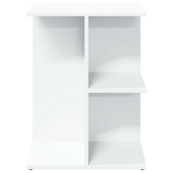Sängbord vit 46,5x29x61 cm konstruerat trä