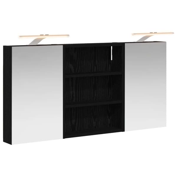 Badrumsskåpsset 3 st 100 x 10,5 x 50 cm Konstruerat trä