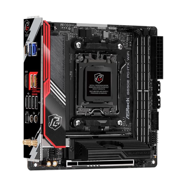 ASRock B650E PG-ITX WiFi - moderkort - mini ITX - Socket AM5 - AMD B650