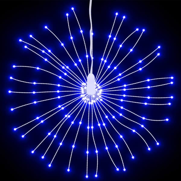 Julbelysning 140 LED blå 17 cm