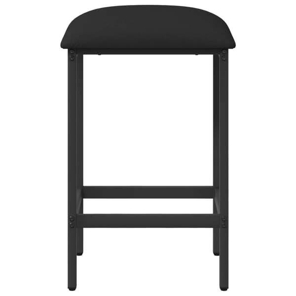 Barpall 2 st Svart 40 x 32 x 64 cm Konstruerat trä