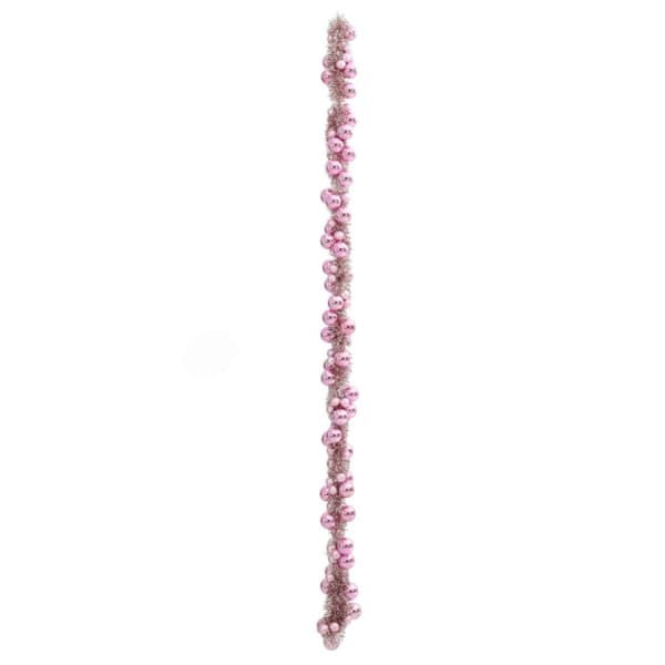 Julkulagirland Rosa 186 cm Polystyren