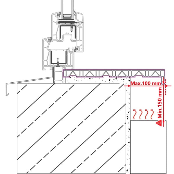 Fönsterbräda Vit 160 x 25 x 4,5 cm PVC