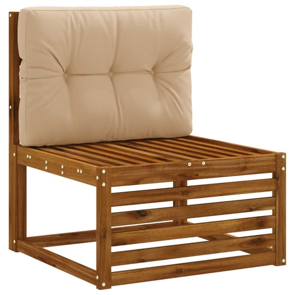 Pallryggkudde VIANEN 100% Polyester Sand 70 x 50 x 12 cm