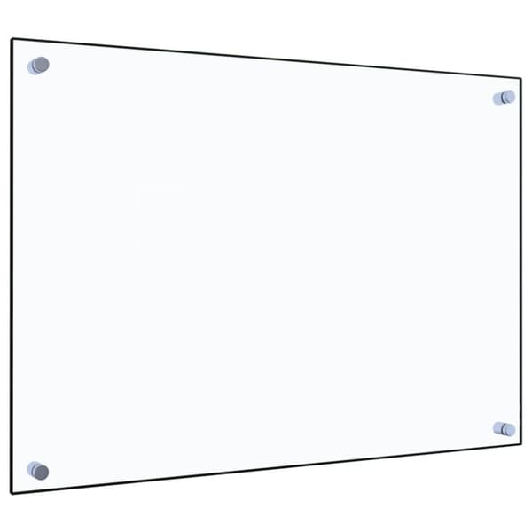 Stänkskydd transparent 70x50 cm härdat glas