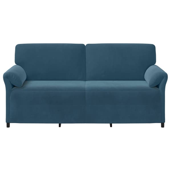 3-Sits soffa Blå 198 x 83 x 95 cm Sammet