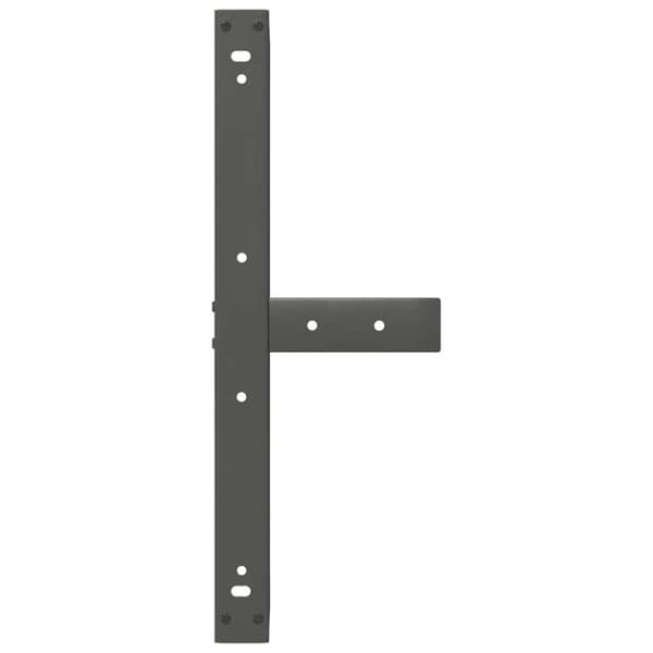 Soffbordsben T-formade 2 st antracit 60x25x(30-31) cm stål