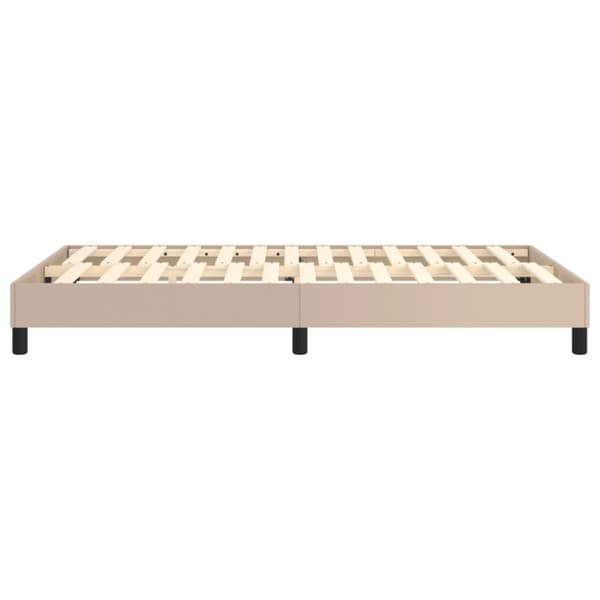 Boxspring-sängram cappuccino 120x200 cm konstläder