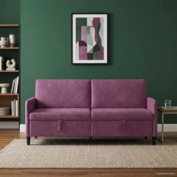 Soffa med förvaring Lila 192 x 78 x 87 cm Polyester