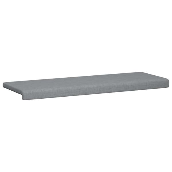 Bänk kudde Tyg Ljusgrå Djup 35 cm