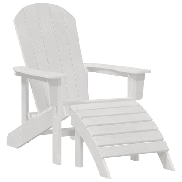 Adirondackstol Vit 82 x 74 x 92 cm HDPE