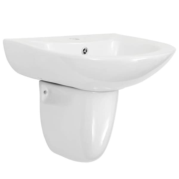 Handfat Vit 52 x 45 x 49 cm Glaserad keramik
