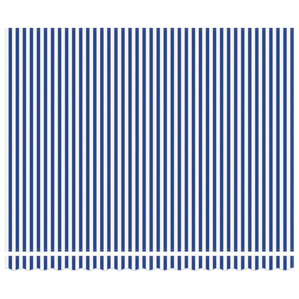 Utfällbar markis Blå och Vit 400 × 300 cm