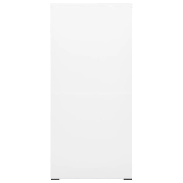 Dokumentskåp vit 46x62x133 cm stål
