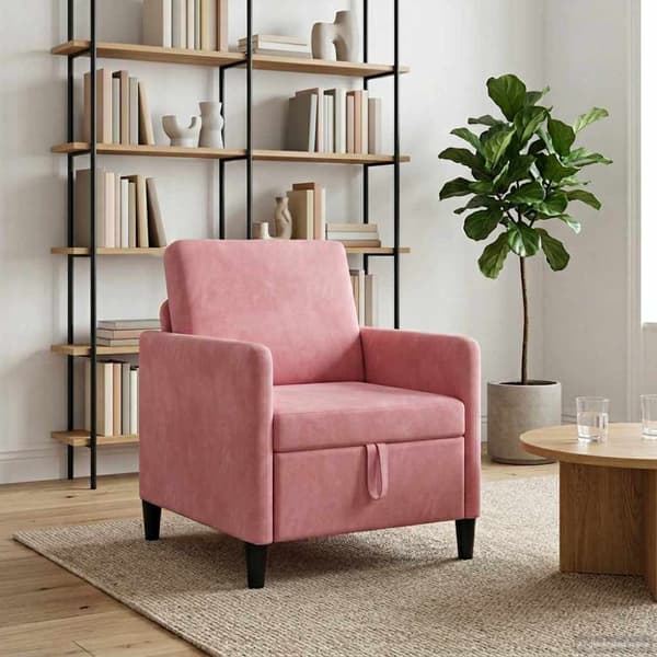 Soffa med förvaring Rosa 72 x 78 x 87 cm Polyester