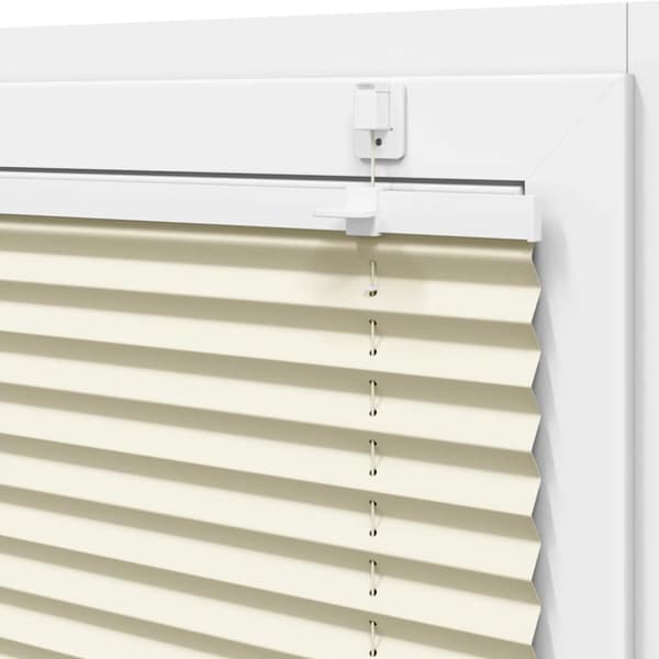 Plisserad persienn cremefärgad 95x150 cm tyg bredd 94,4 cm