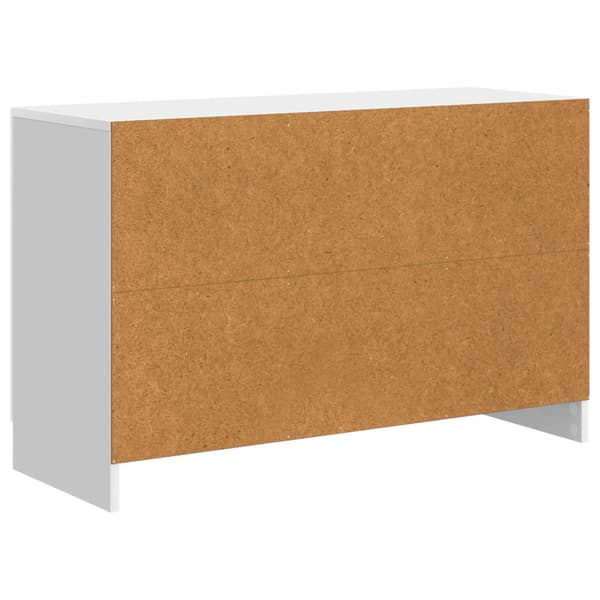 Sideboard Vit högglans 89 x 34,5 x 57 cm Konstruerat trä