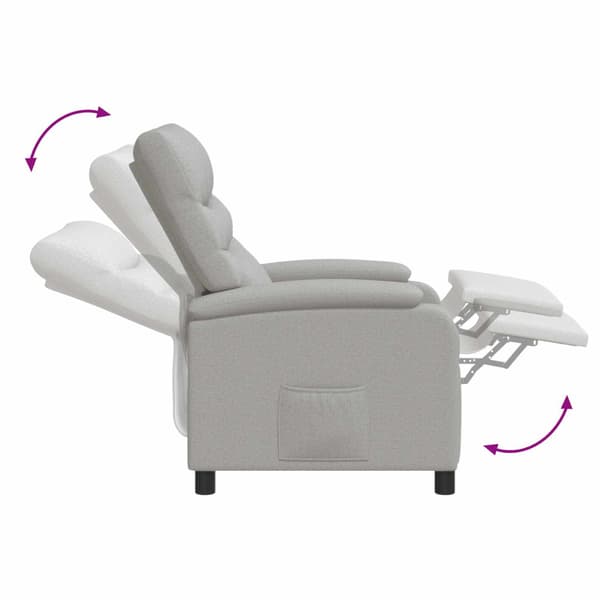 Recliner Moln Grå Tyg