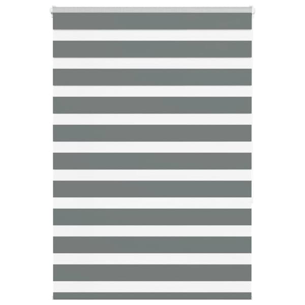 Rullgardin zebra mörkgrå 115x150 cm tyg bredd 110,9cm polyester