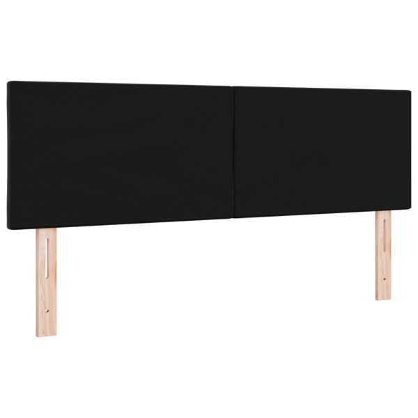 LED huvuddyna Svart 160 cm Sammet