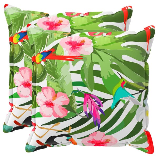 Kuddöverdrag 2 st HOUTEN Svart 65 x 65 cm Polyester