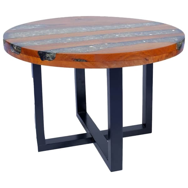 Soffbord teakträ harts 60 cm