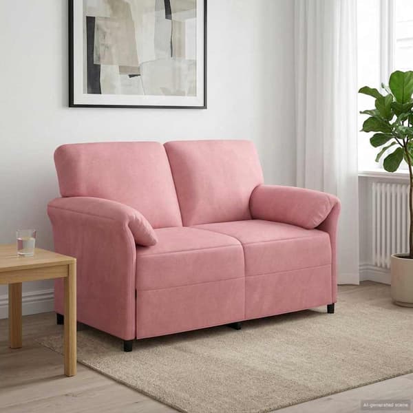 2-sits soffa Rosa 138 x 83 x 95 cm Sammet