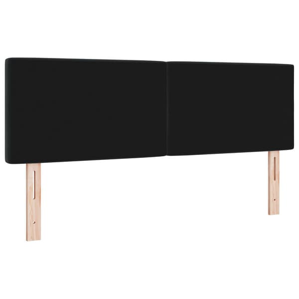 Huvudgavel Svart 160 cm Sammet