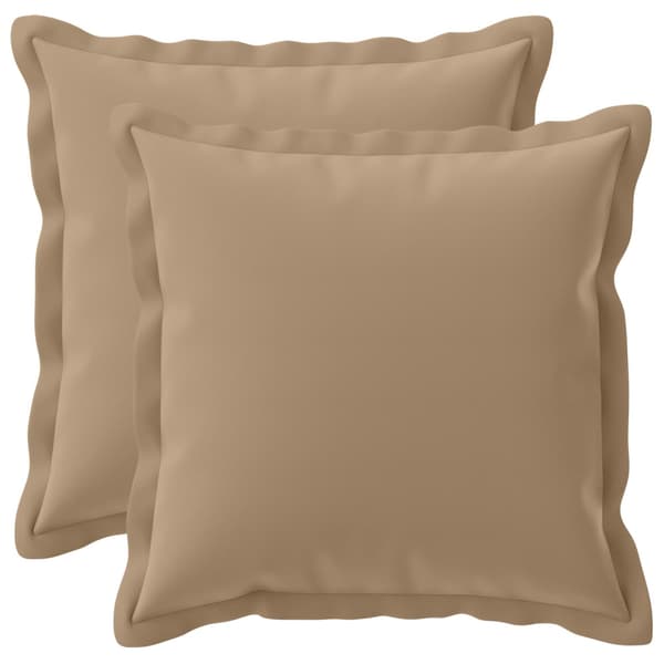 Kuddöverdrag 2 st HOUTEN Taupe 45 x 45 cm Polyester