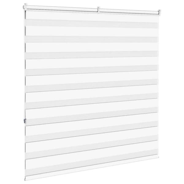 Rullgardin zebra vit 145x150 cm tyg bredd 140,9 cm polyester