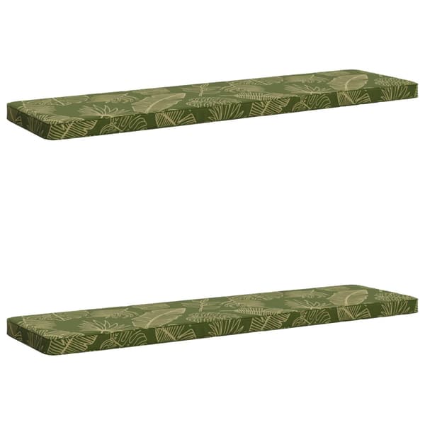 2-delade Bänk Kuddar VUGHT 2 st 100% Polyester Bladdesign
