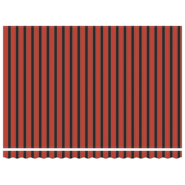 Utfällbar markis Orange och Brunt 450 × 350 cm