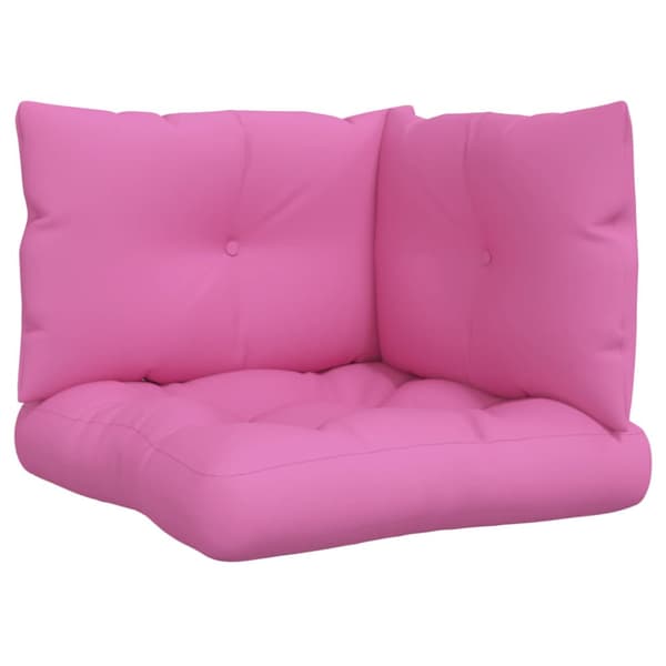 Dynor till pallsoffa 3 st rosa Oxford-tyg