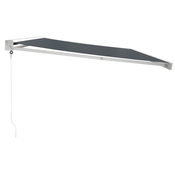 Markis infällbar antracit 5x3 m tyg&aluminium