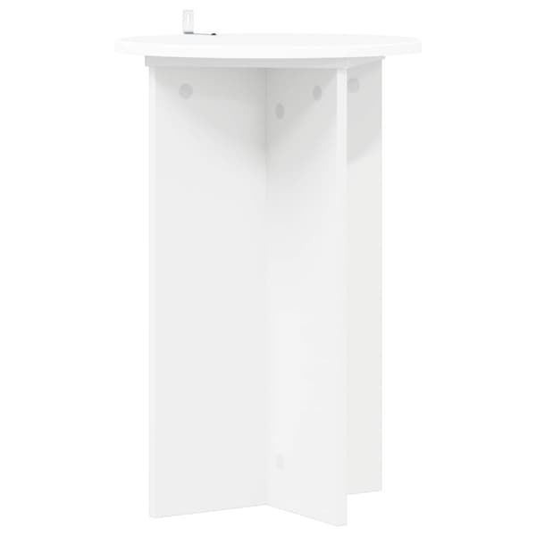 Växtställ 2 pcs Vit Ø40 x 60 cm Konstruerat trä
