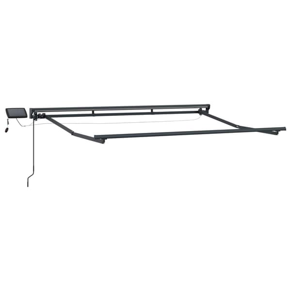Manuell markisram med LED-lampor Kräm 2,5 x 2 m
