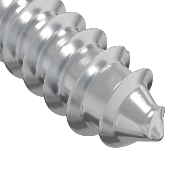Träskruvar 12 pcs Silver M6 x 70 mm Stål