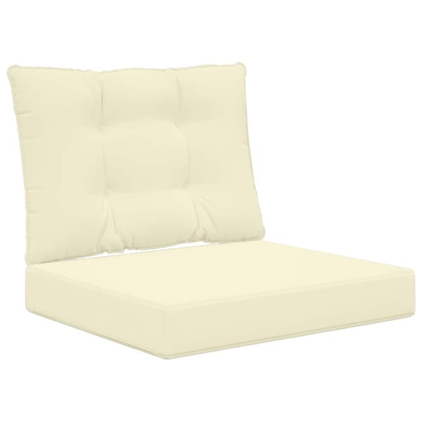 Utomhus Soffa Kudde 2 pcs Kräm Polyester