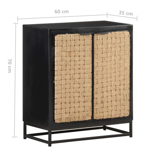 Skänk 60x35x70 cm massivt mangoträ